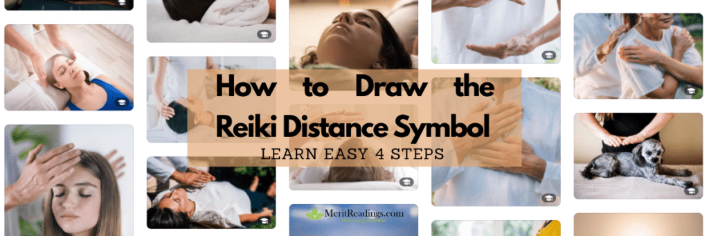 “How to draw the Reiki distance symbol in 4 easy steps – MeritReadings.com guide to Reiki healing and spiritual energy practices.”